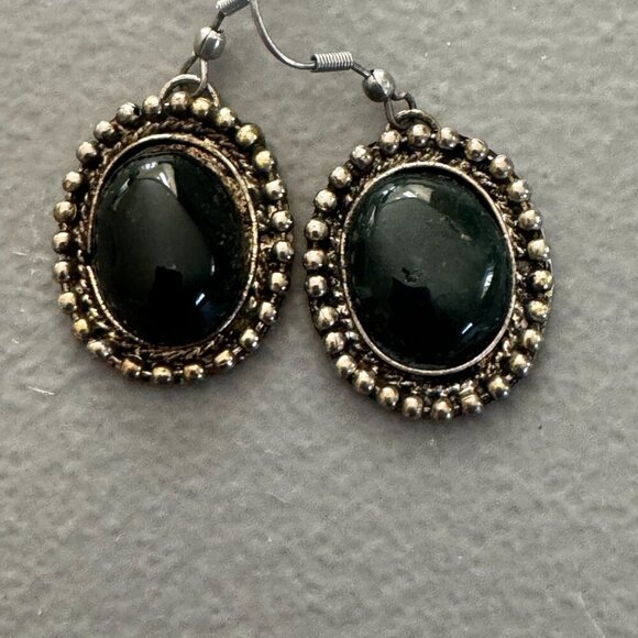 Lot of antique and vintage beautiful black onyx jewelery - Picture 3 of 16